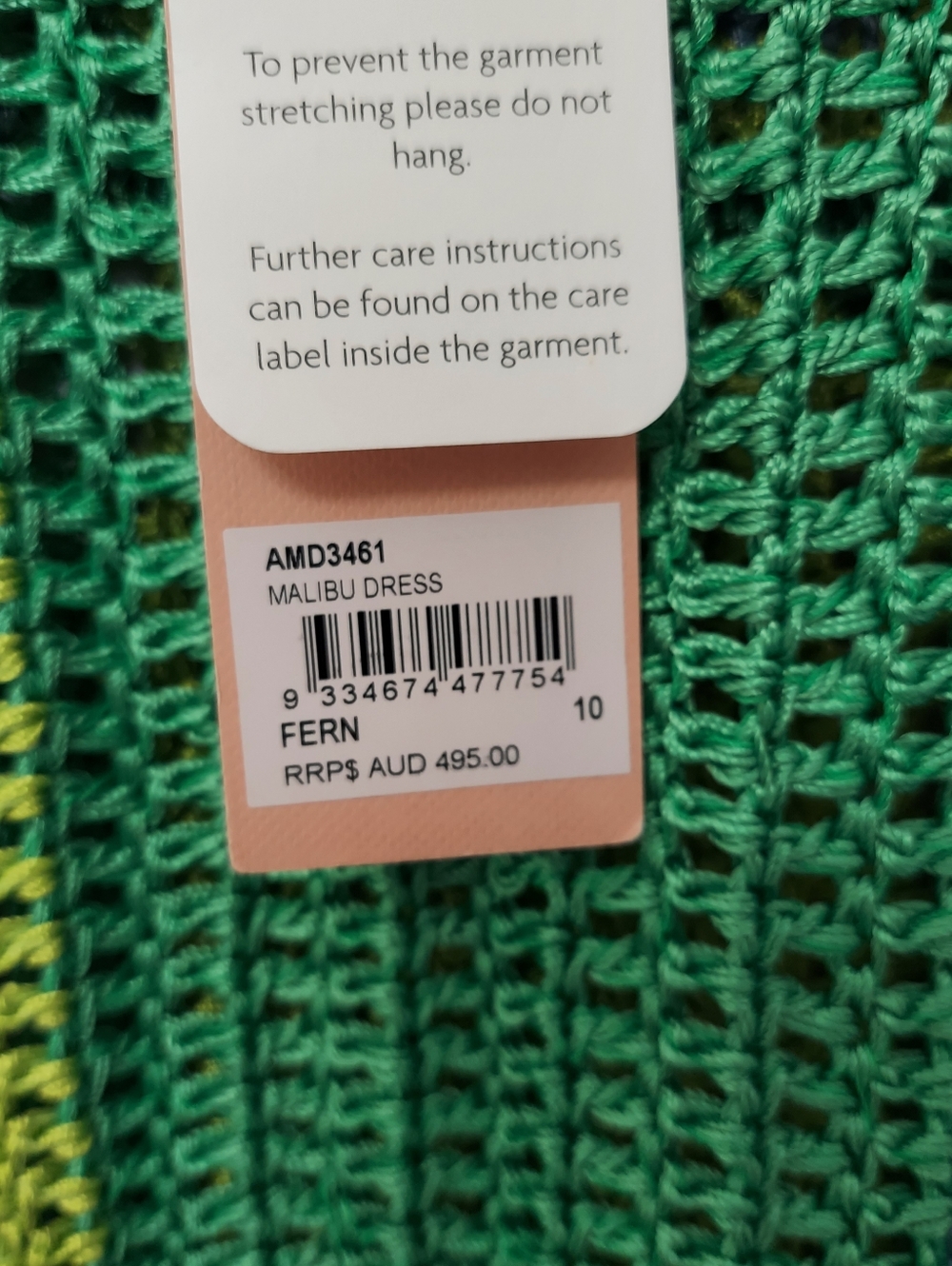 NWT Alice McCall Woman's Malibu Crochet Dress Fern Size 6 - Picture 6 of 11
